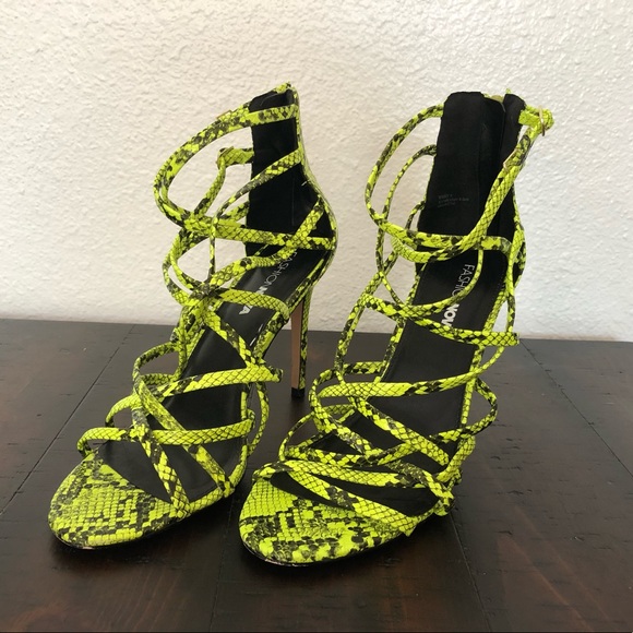 Fashion Nova Snakeskin Heels - Picture 3 of 4